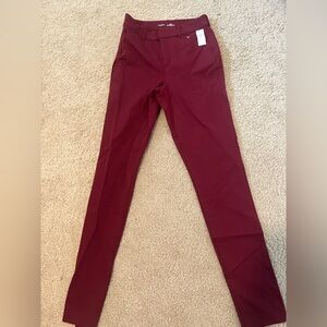 NWT Burgundy Pixie Pants